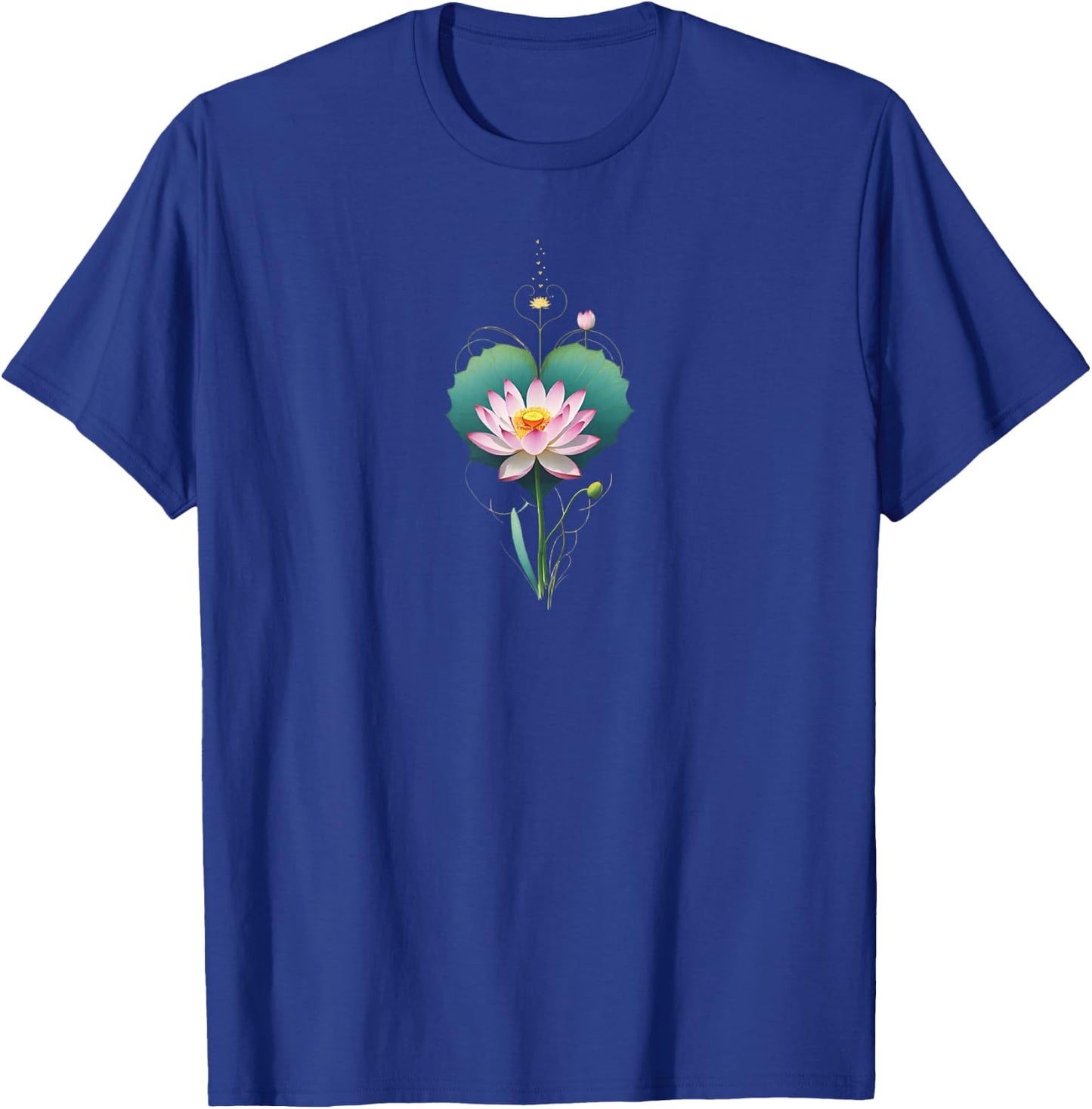 Lotus Flower Yoga Metaphysical T-Shirt - T-Shirt | Royal