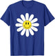 Nice white Daisies Flower Cute Daisies Flower Smile Face T-Shirt - T-Shirt | Royal