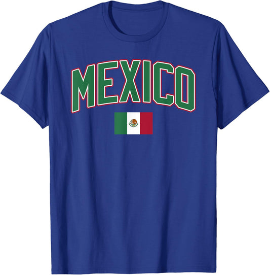 Mexico Flag Mexican Hispanic Siesta Pride Vintage T-Shirt - T-Shirt | Royal