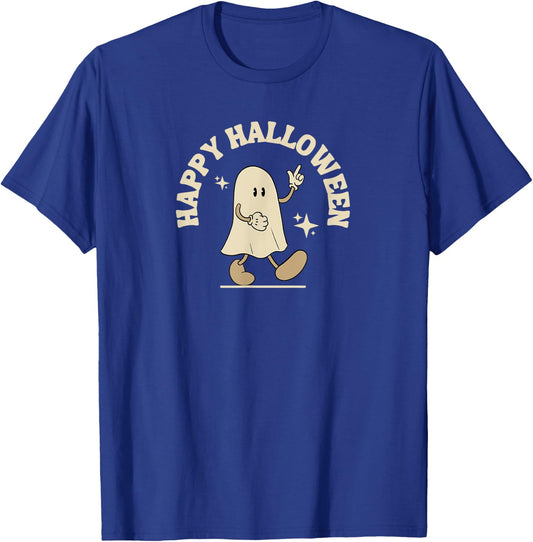 Happy Halloween Ghost T-Shirt - T-Shirt | Royal