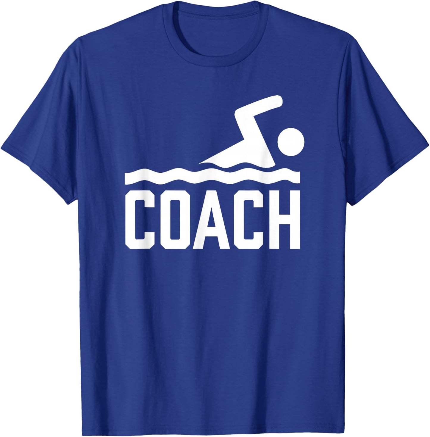 Swimming Coach Trainer Instructor Swimmer T-Shirt - T-Shirt | Royal