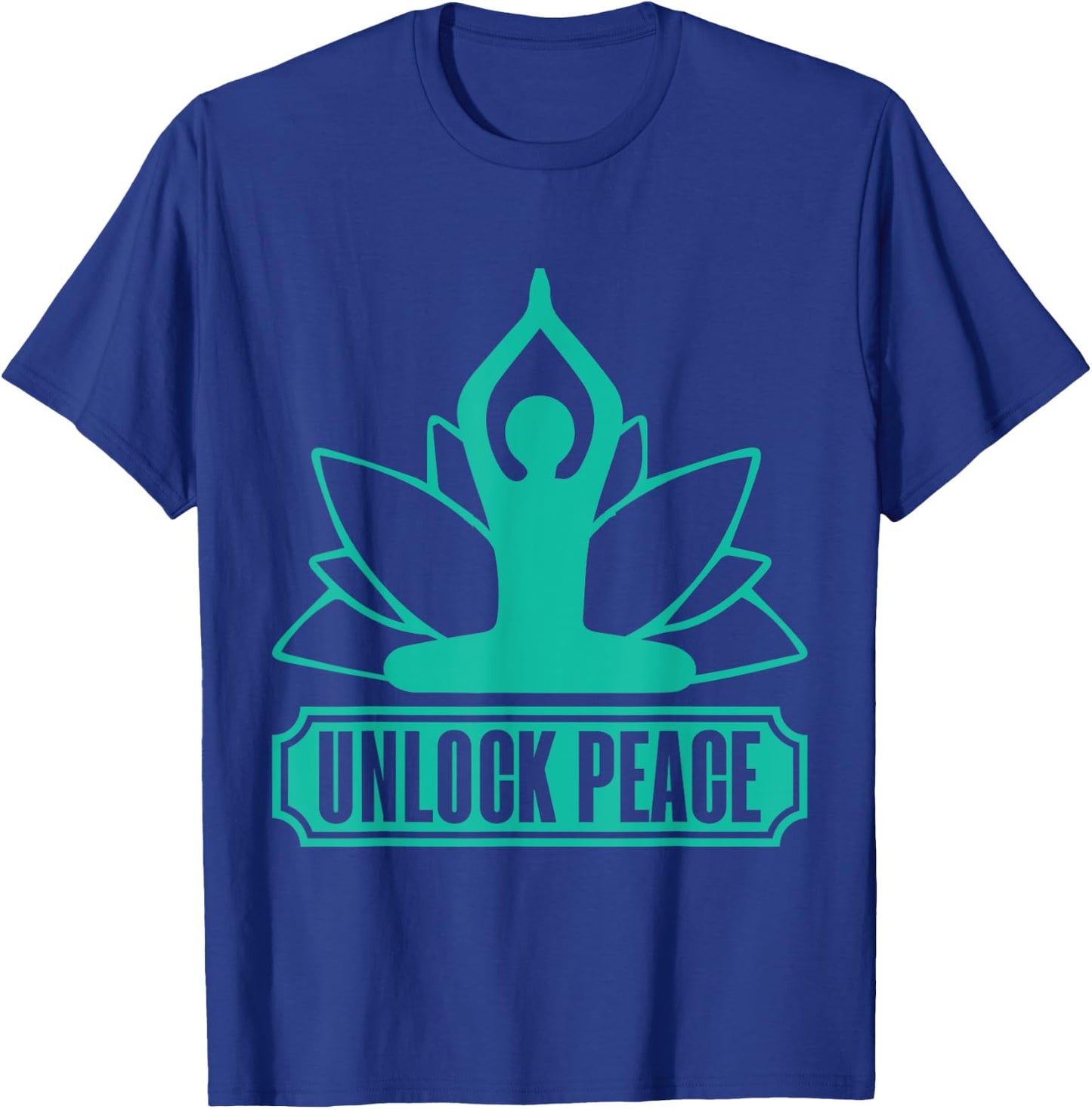 Unlock Peace Meditation T-Shirt - T-Shirt | Royal