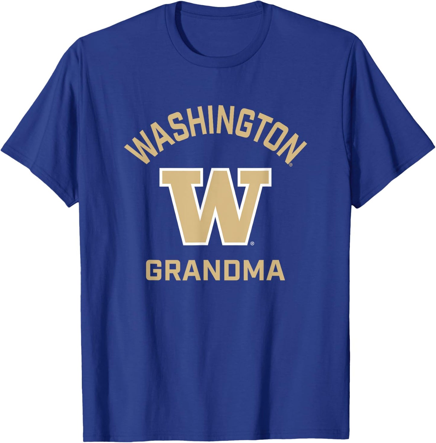 University of Washington Huskies Arched Grandma T-Shirt - T-Shirt | Royal