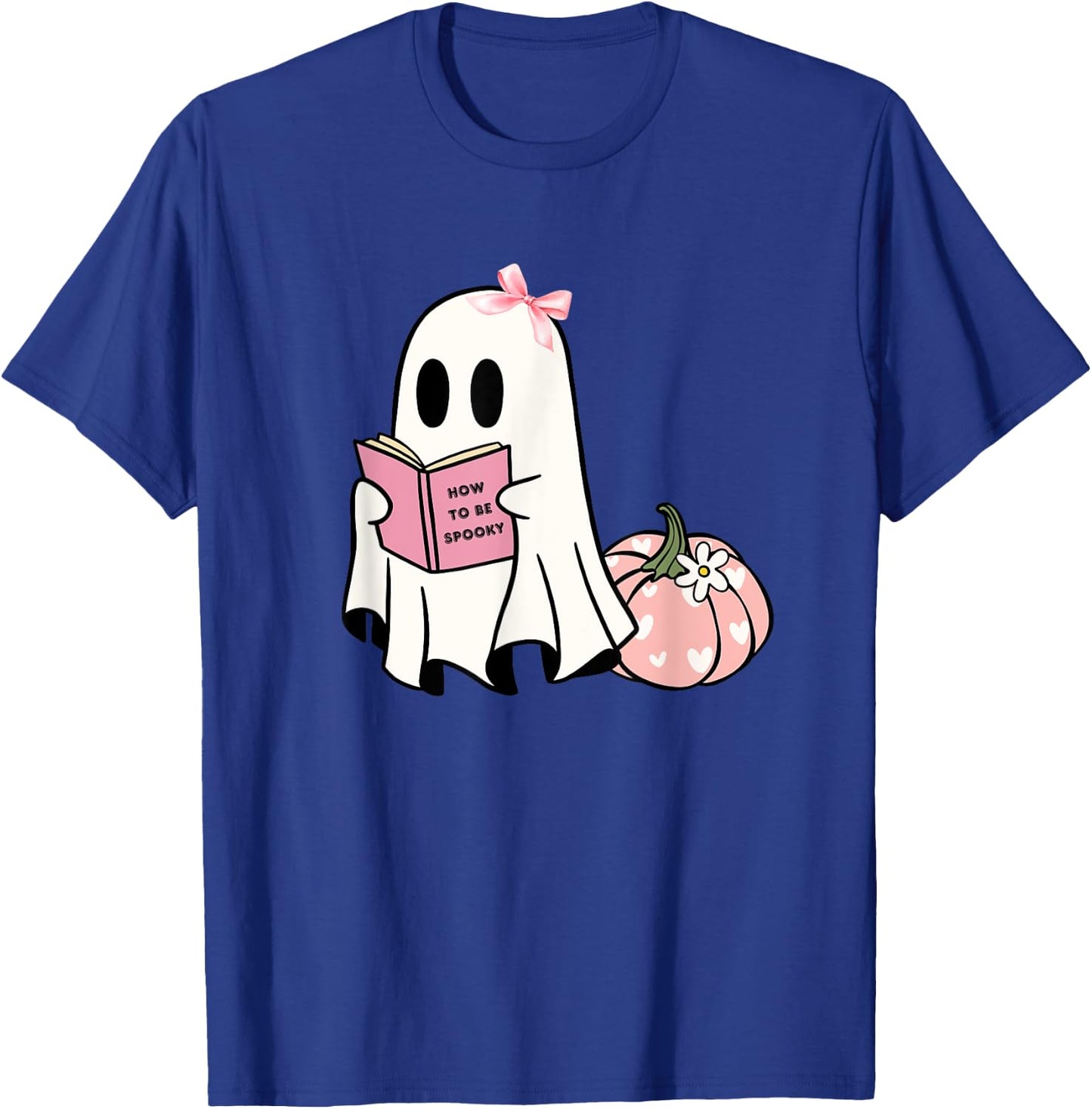 Cute Halloween How to Be Spooky Ghost Pumpkin T-Shirt - T-Shirt | Royal