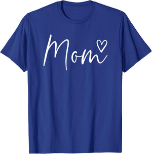Mom Gifts Heart Mother's Day Mom T-Shirt - T-Shirt | Royal