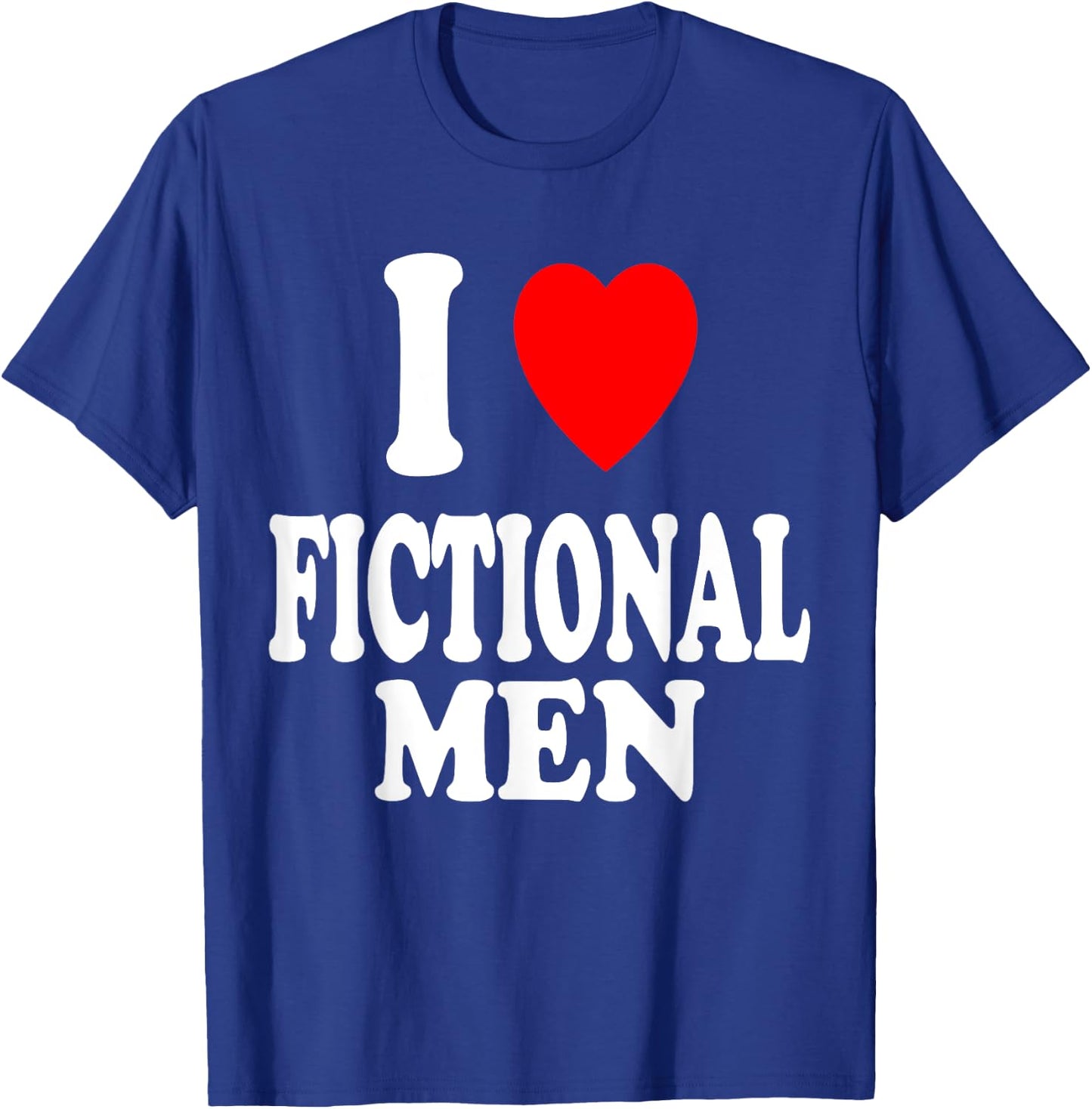 I Heart (Love) Fictional Men Book Movies Literature Reading T-Shirt - T-Shirt | Royal