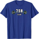 750 Pound Club - Barbell , Small, Black T-Shirt - T-Shirt | Royal