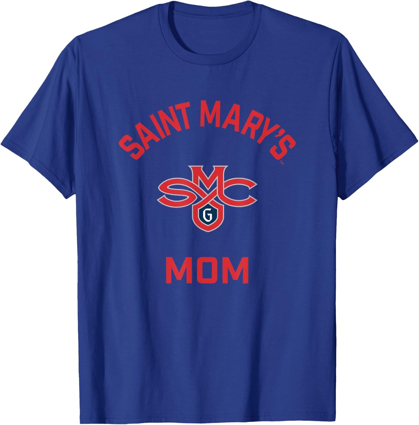 Saint Mary's College Gaels Arched Mom T-Shirt - T-Shirt | Royal