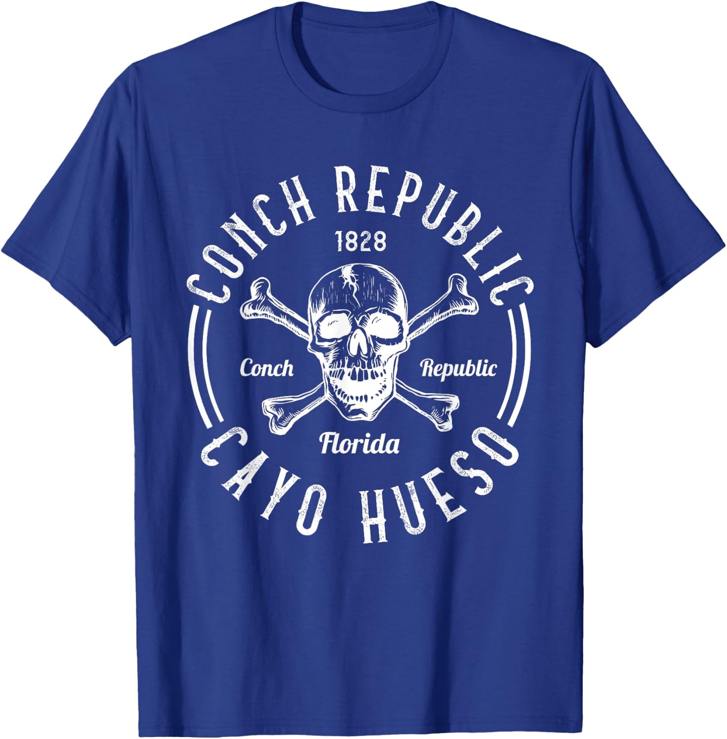 CONCH REPUBLIC CAYOs HUESO Florida Pirates Sunshine-State T-Shirt - T-Shirt | Royal