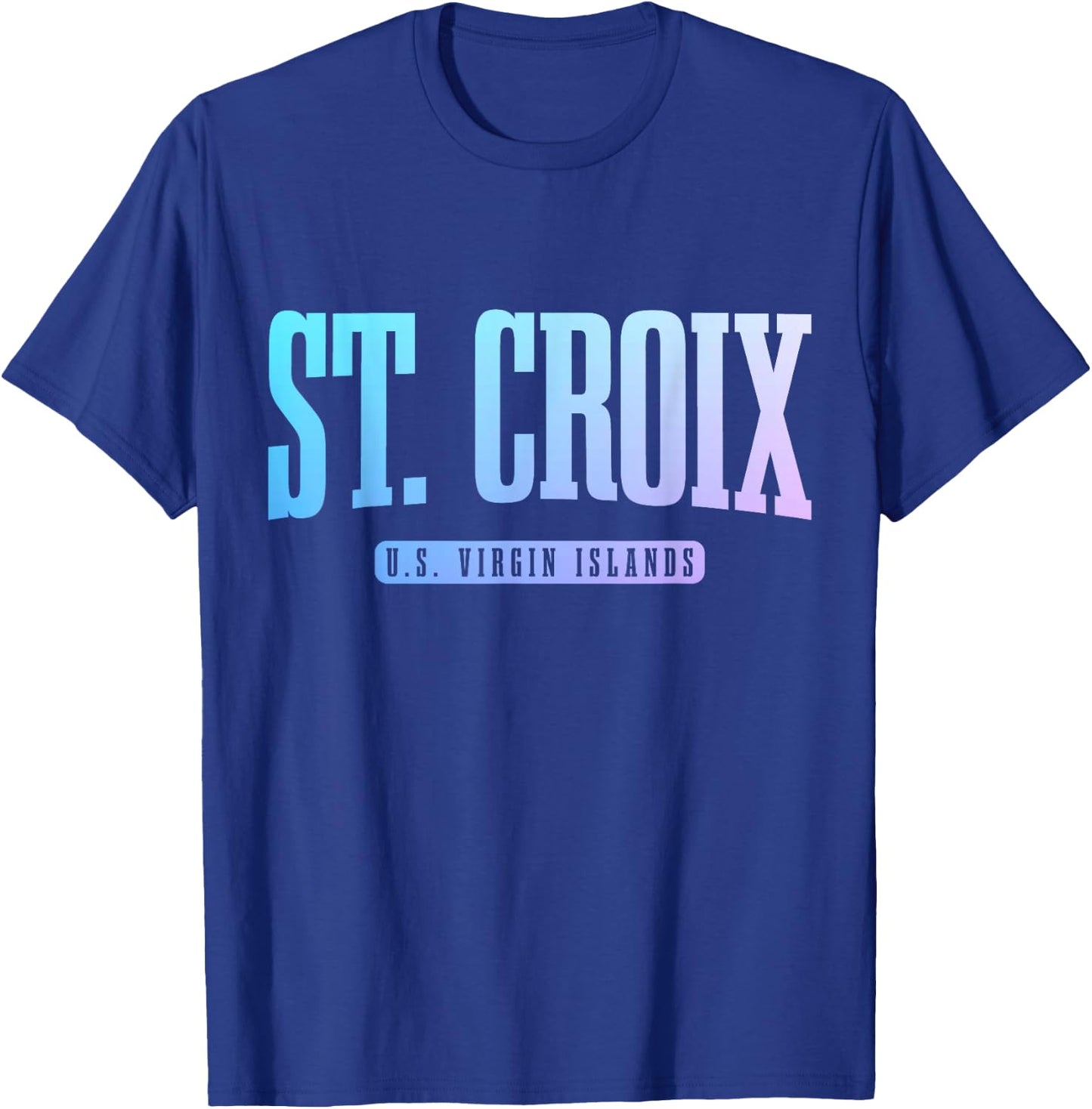 St. Croix US Virgin Islands USVI Pride Souvenir T-Shirt - T-Shirt | Royal