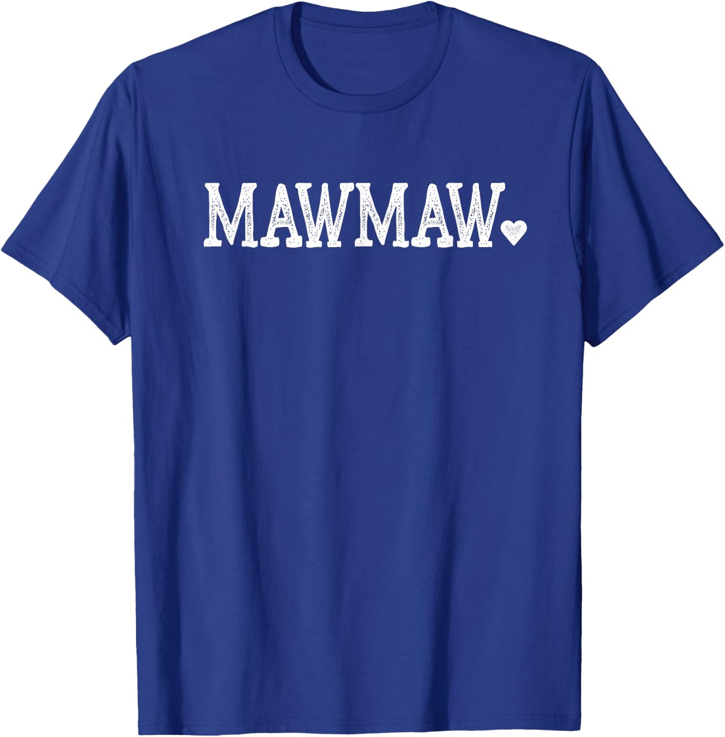 MawMaw Gifts Design with Heart Love MawMaw T-Shirt - T-Shirt | Royal