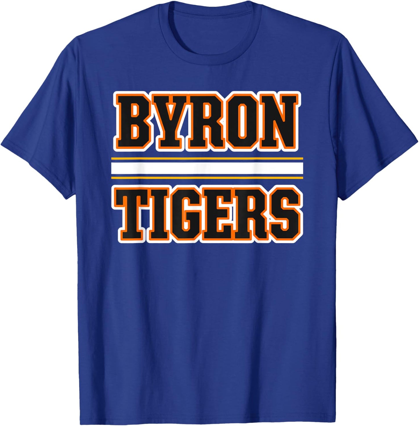 Byron Tigers Horizontal Stripes T-Shirt - T-Shirt | Royal