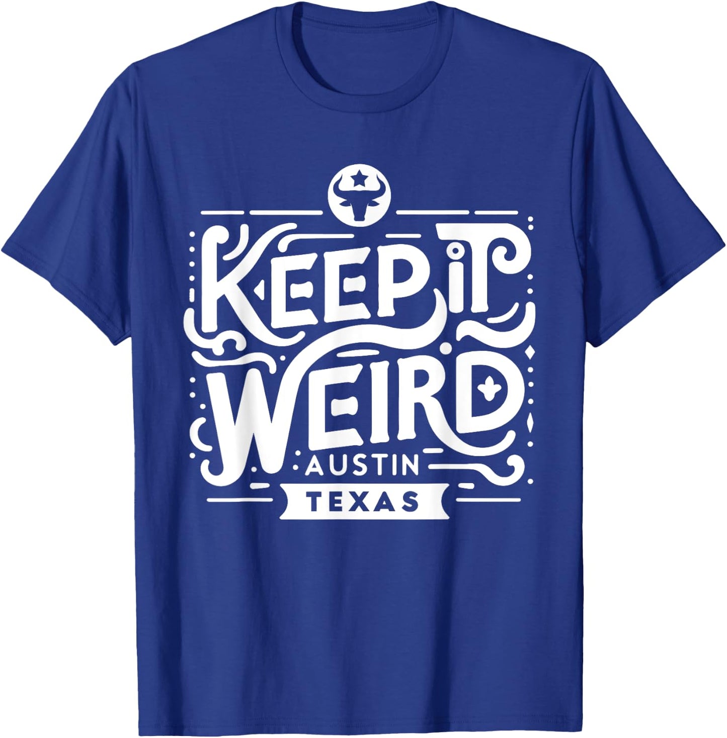 Funny for Austin Unicorns Keep Austin Texas Weird for Austinite -Adults Black T-Shirt - T-Shirt | Royal