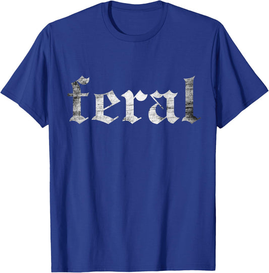 Feral Retro T-Shirt - T-Shirt | Royal