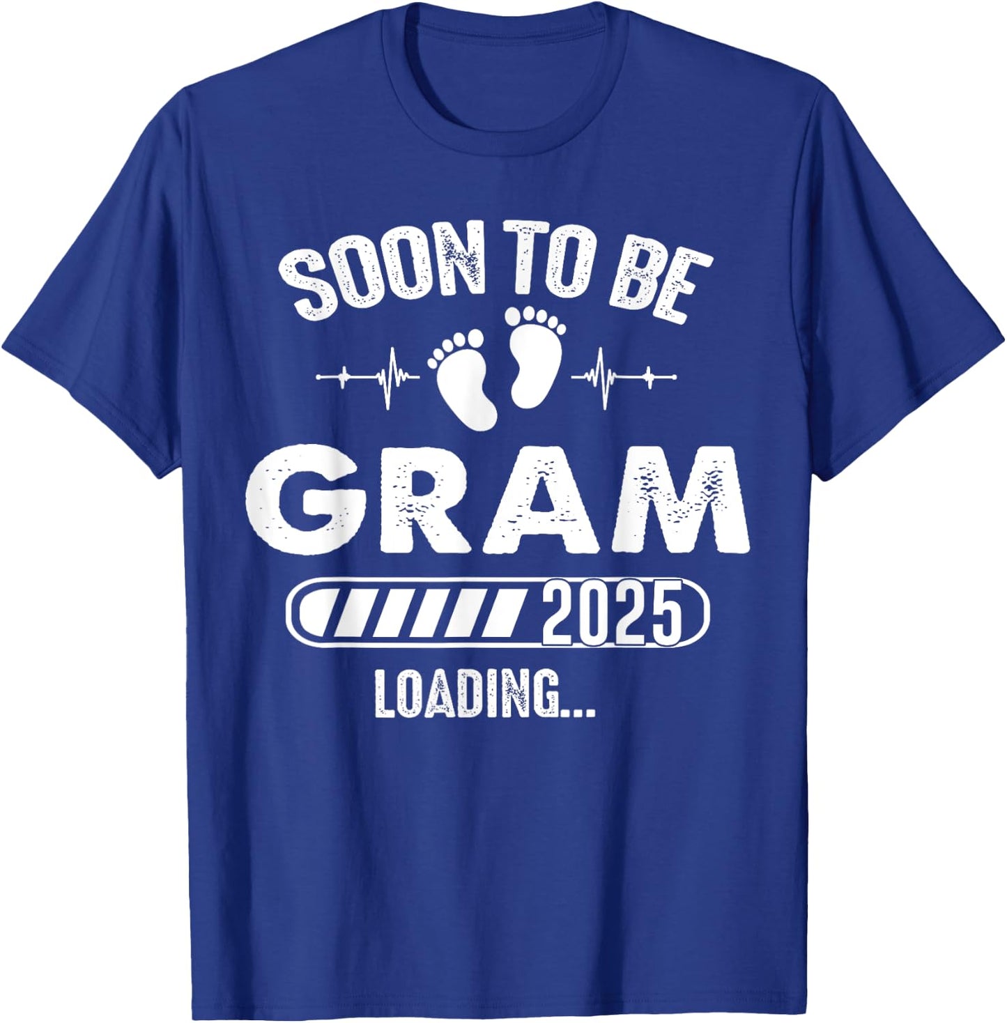 Soon To Be Gram 2025 Baby Loading T-Shirt - T-Shirt | Royal
