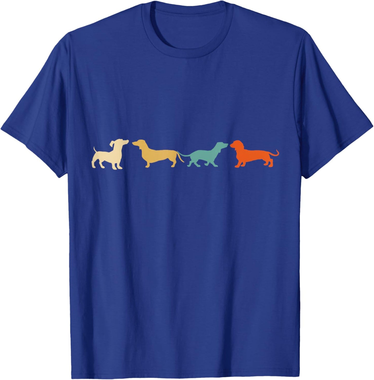 Dachshund Shirt Vintage Retro Wiener Dog Gift T-Shirt - T-Shirt | Royal