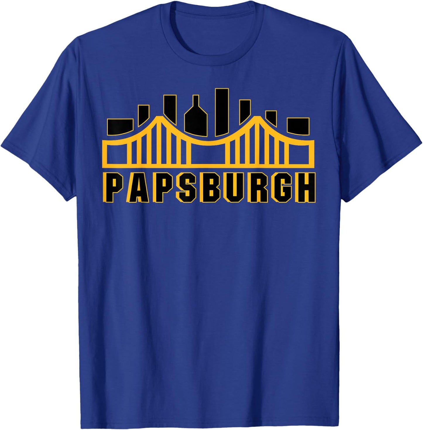 Pittsburgh Pennsylvania Grandfather Papsburgh Matching T-Shirt - T-Shirt | Royal