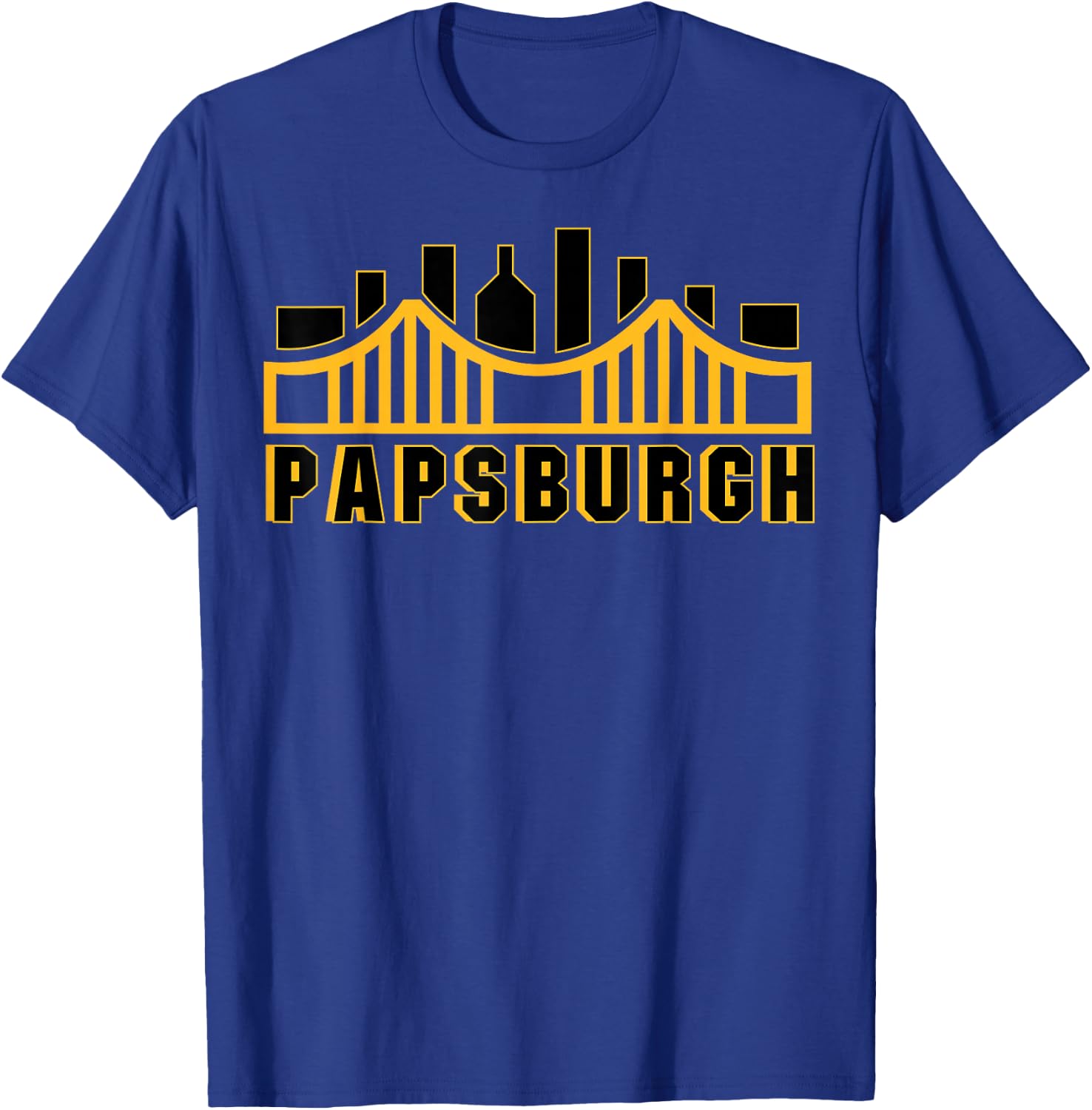 Pittsburgh Pennsylvania Grandfather Papsburgh Matching T-Shirt - T-Shirt | Royal