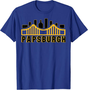 Pittsburgh Pennsylvania Grandfather Papsburgh Matching T-Shirt - T-Shirt | Royal