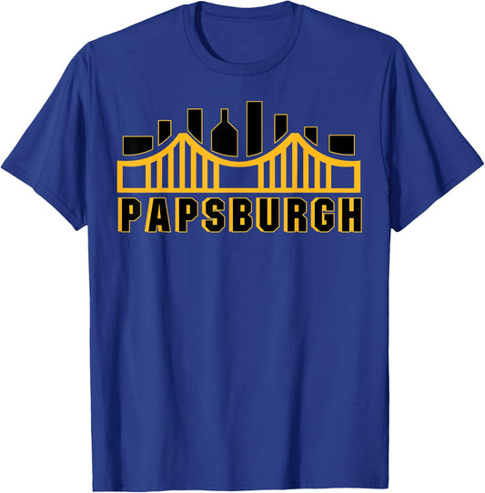 Pittsburgh Pennsylvania Grandfather Papsburgh Matching T-Shirt - T-Shirt | Royal