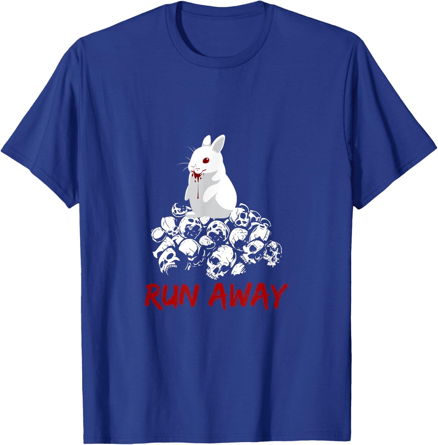 Run Away Bunny Funny Design T-Shirt - T-Shirt | Royal