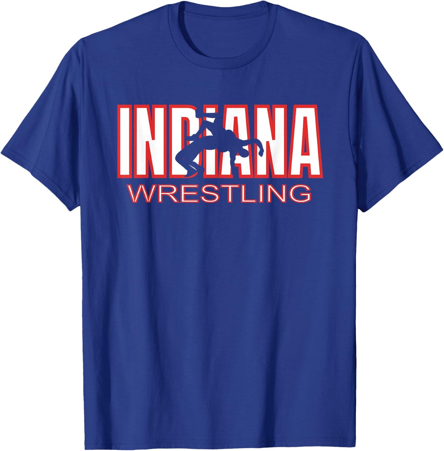 Indiana Wrestler Wrestling Team The Hoosier State Pride Gift T-Shirt - T-Shirt | Royal