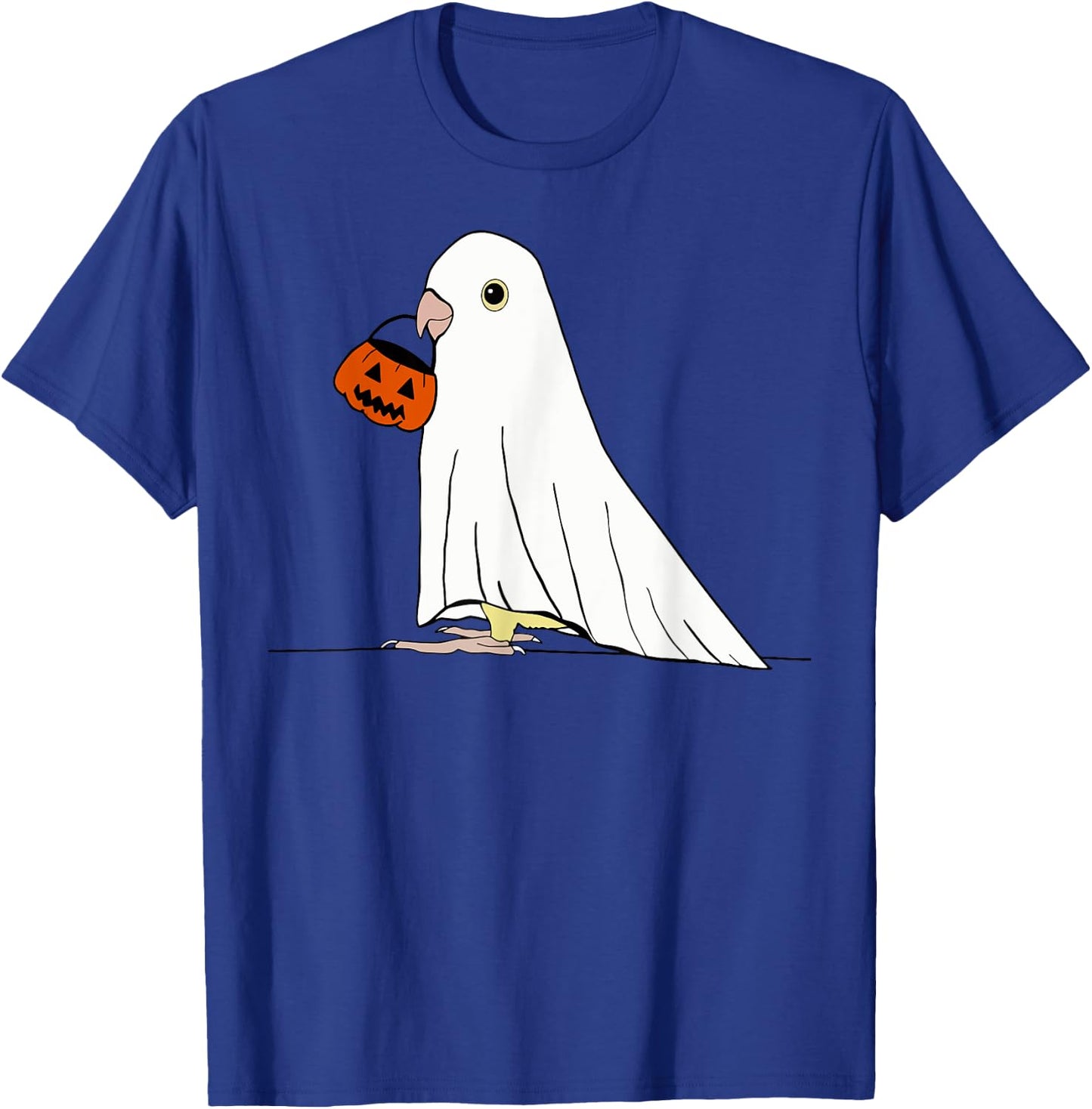 Parrot Ghost Pumpkin Funny Birds Lover Halloween Costume T-Shirt - T-Shirt | Royal
