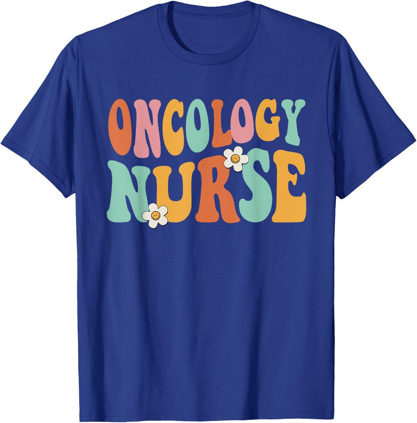 Retro Groovy Oncology Nurse OCN Nursing Oncologist T-Shirt - T-Shirt | Royal