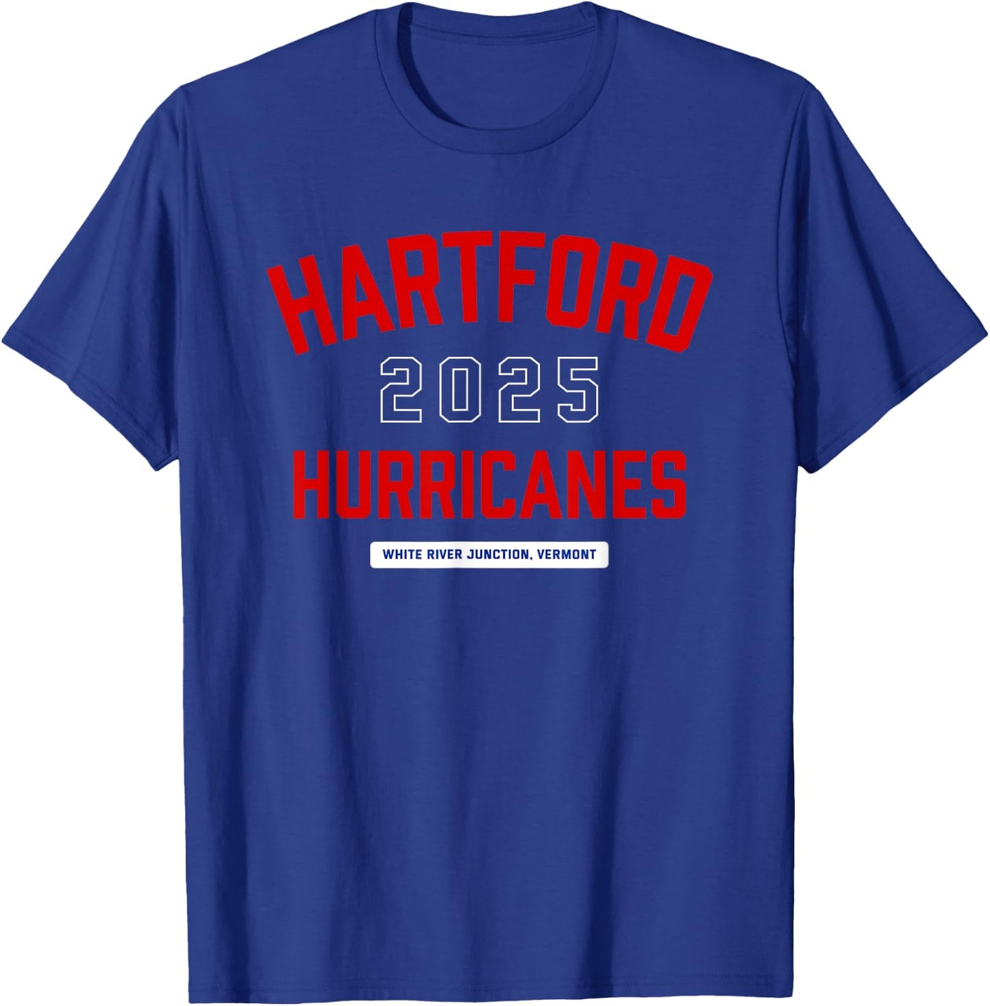 Hartford Hurricanes White River Junction, Vermont 2025 T-Shirt - T-Shirt | Royal