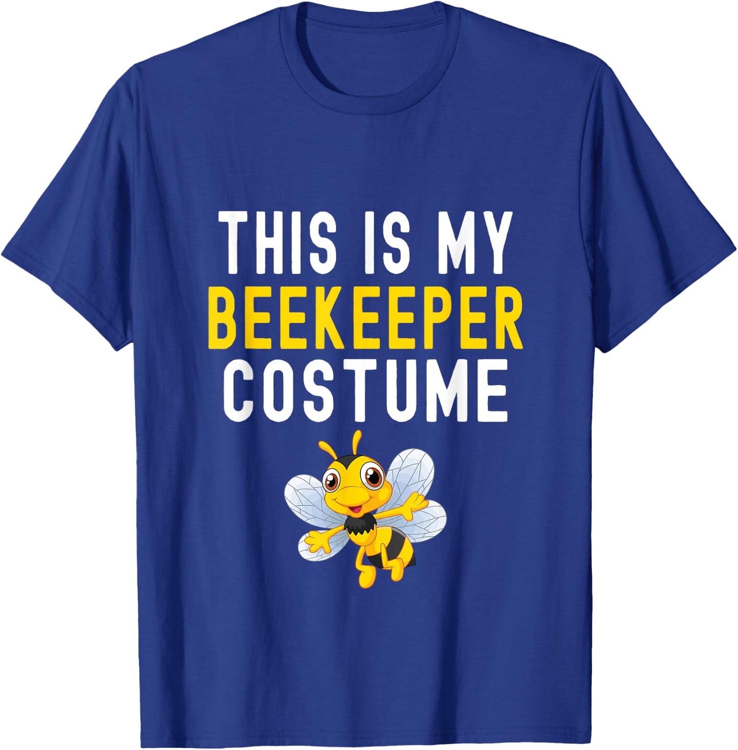 This Is My Beekeeper Costume Funny Bee Halloween T-Shirt - T-Shirt | Royal