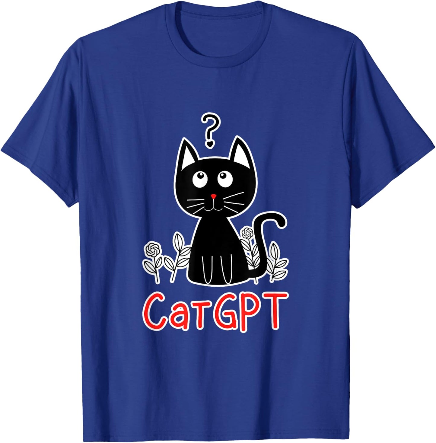 Funny Cat CatGPT ChatGPT Kitten Language Model AI T-Shirt - T-Shirt | Royal