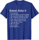Funny Kokoni Dog Rules Women Kids T-Shirt - T-Shirt | Royal