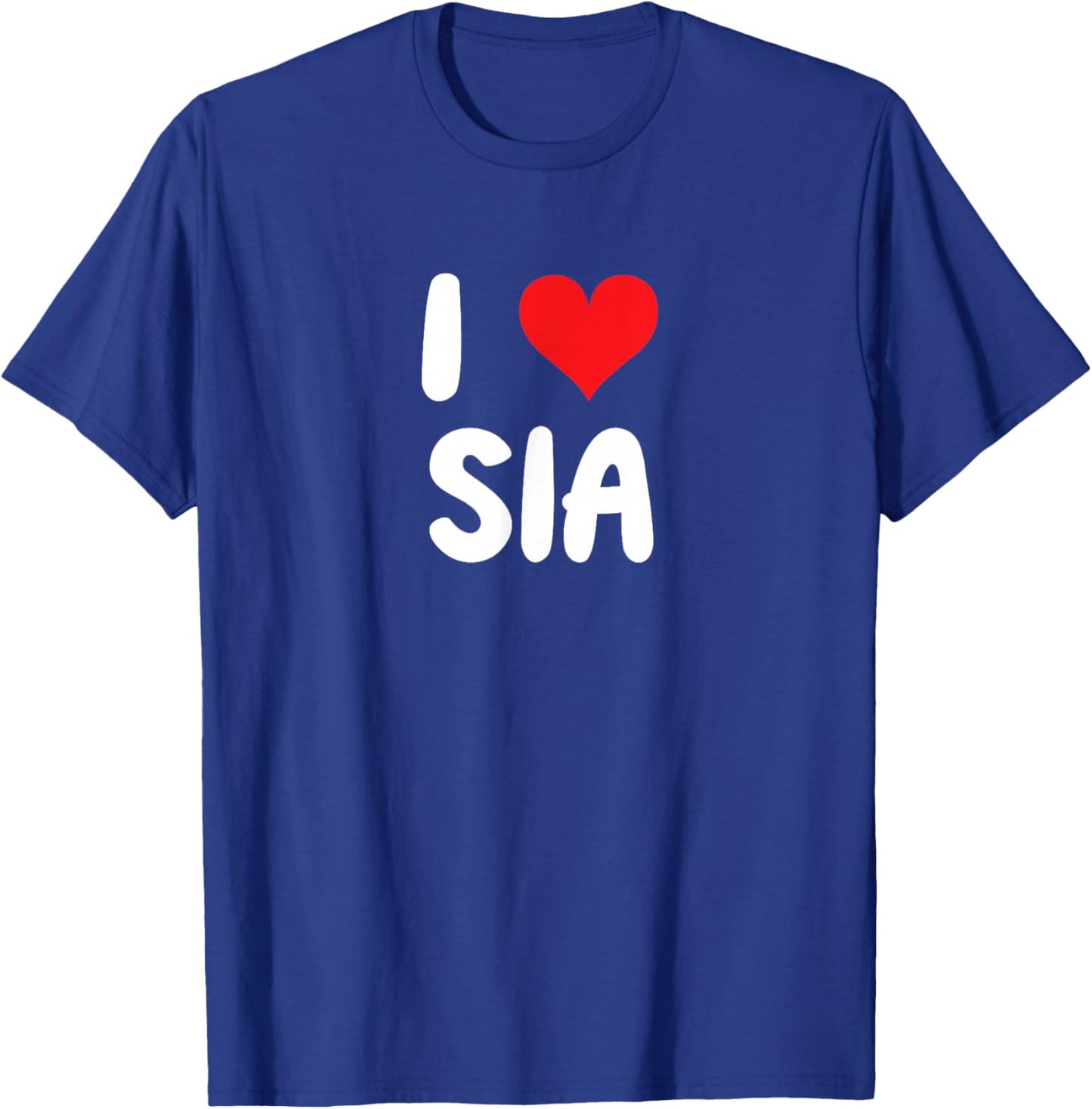 I Love Sia - Heart T-Shirt - T-Shirt | Royal