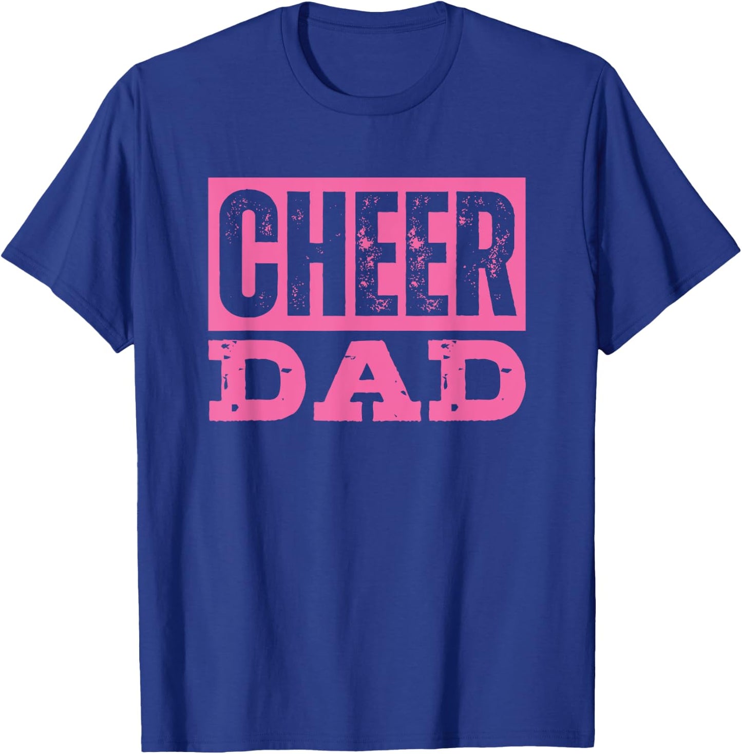 Cheer Dad Pink Cheerleading T-Shirt - T-Shirt | Royal
