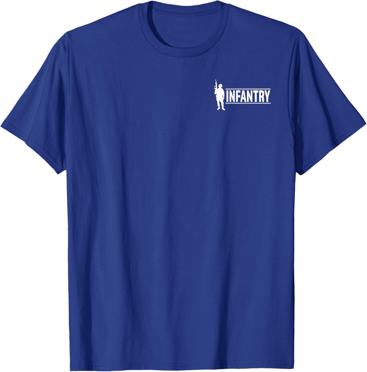 Infantry - God Created Infantry, Devil stood at Attention T-Shirt - T-Shirt | Royal