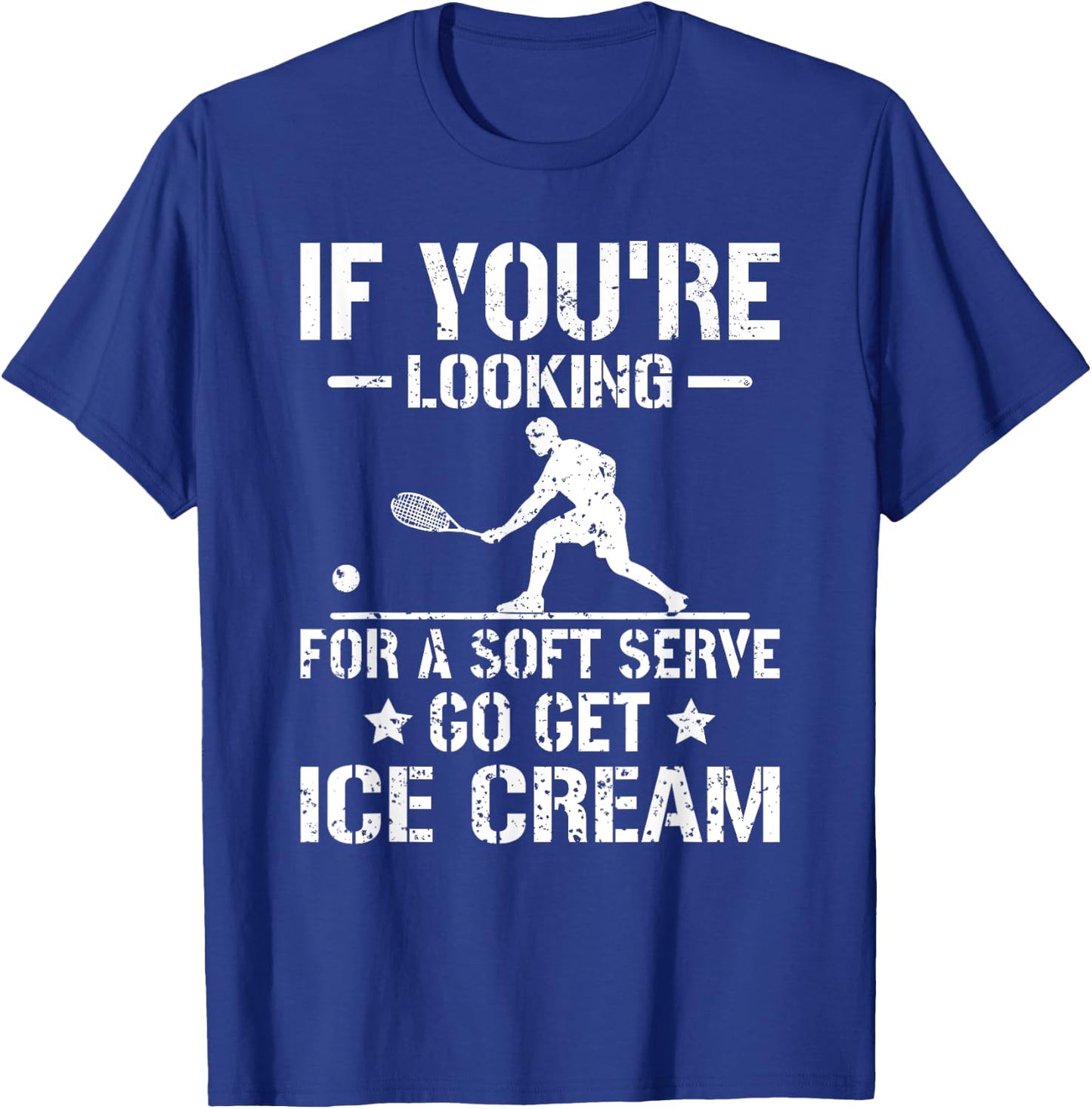 If You're Looking For A Soft Serve Racquetball Funny Squash T-Shirt - T-Shirt | Royal