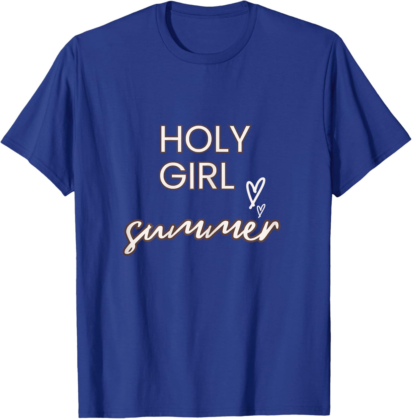 Fun Holy Girl Summer- For Christian Faith Blessed Beyond T-Shirt - T-Shirt | Royal