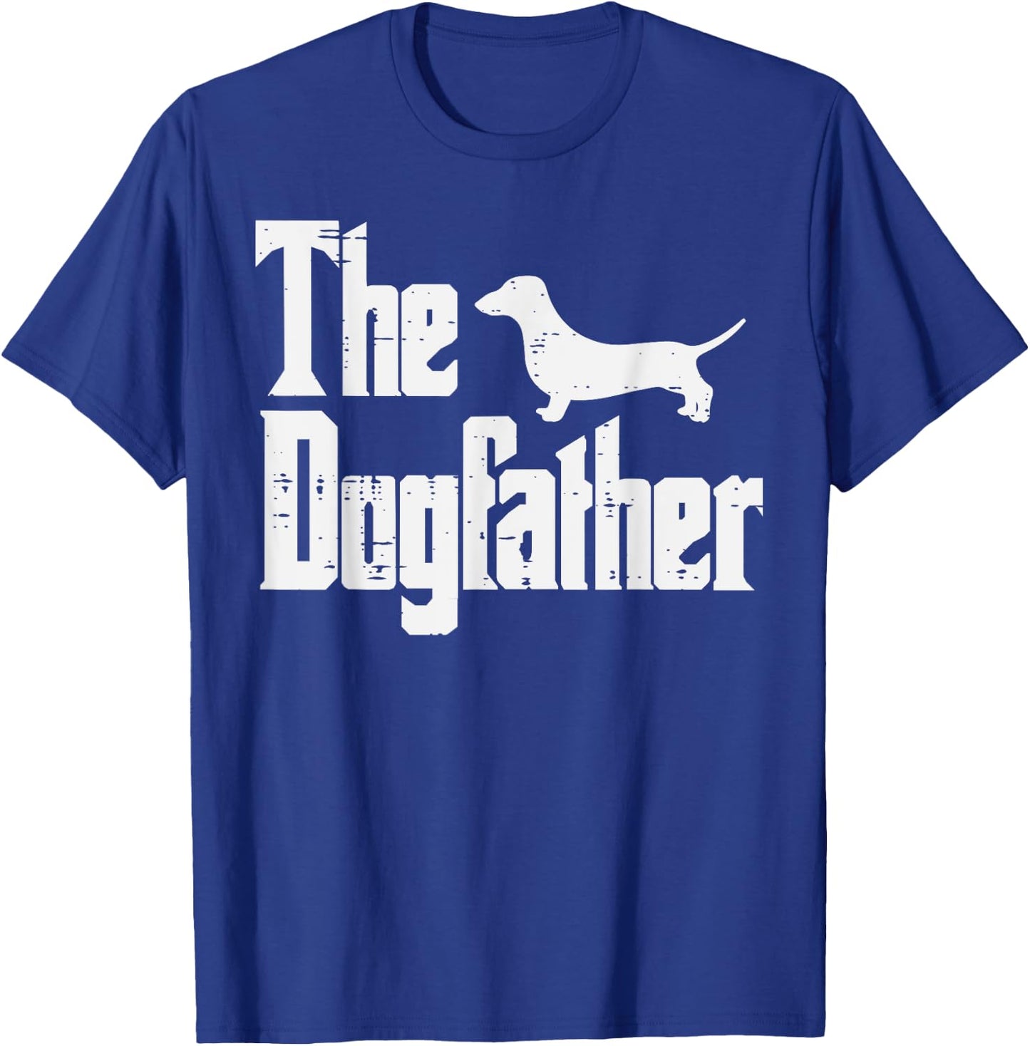 Fathers Day Dogfather Funny Fur Dad Daddy Papa Pet Dog Lover Men T-Shirt - T-Shirt | Royal