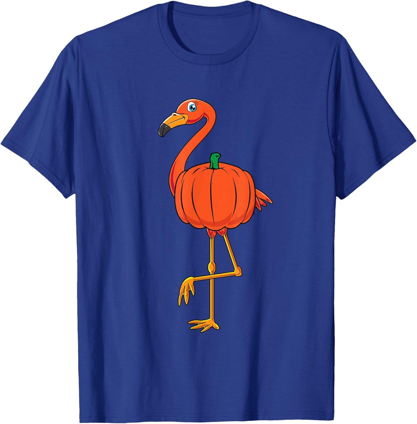 Flamingo Pumpkin Shirt Halloween Cute Flamingo Lover Costume T-Shirt - T-Shirt | Royal