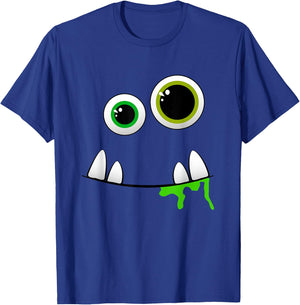Cute Monster Face Halloween Group Costume Gift T-Shirt - T-Shirt | Royal
