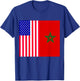Moorish American Morocco Flag Moroccan Soccer Supporter T-Shirt - T-Shirt | Royal