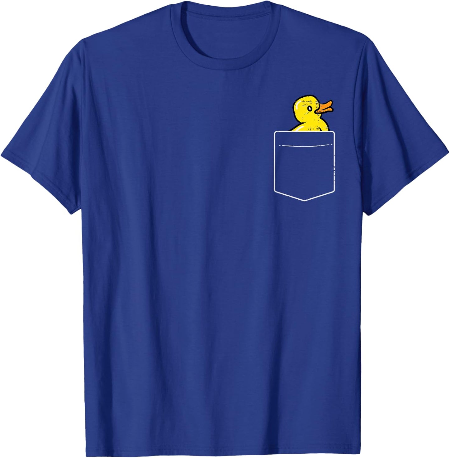 Duck Pocket Cute Rubber Ducky Men Women Boys Girls Kid Youth T-Shirt - T-Shirt | Royal