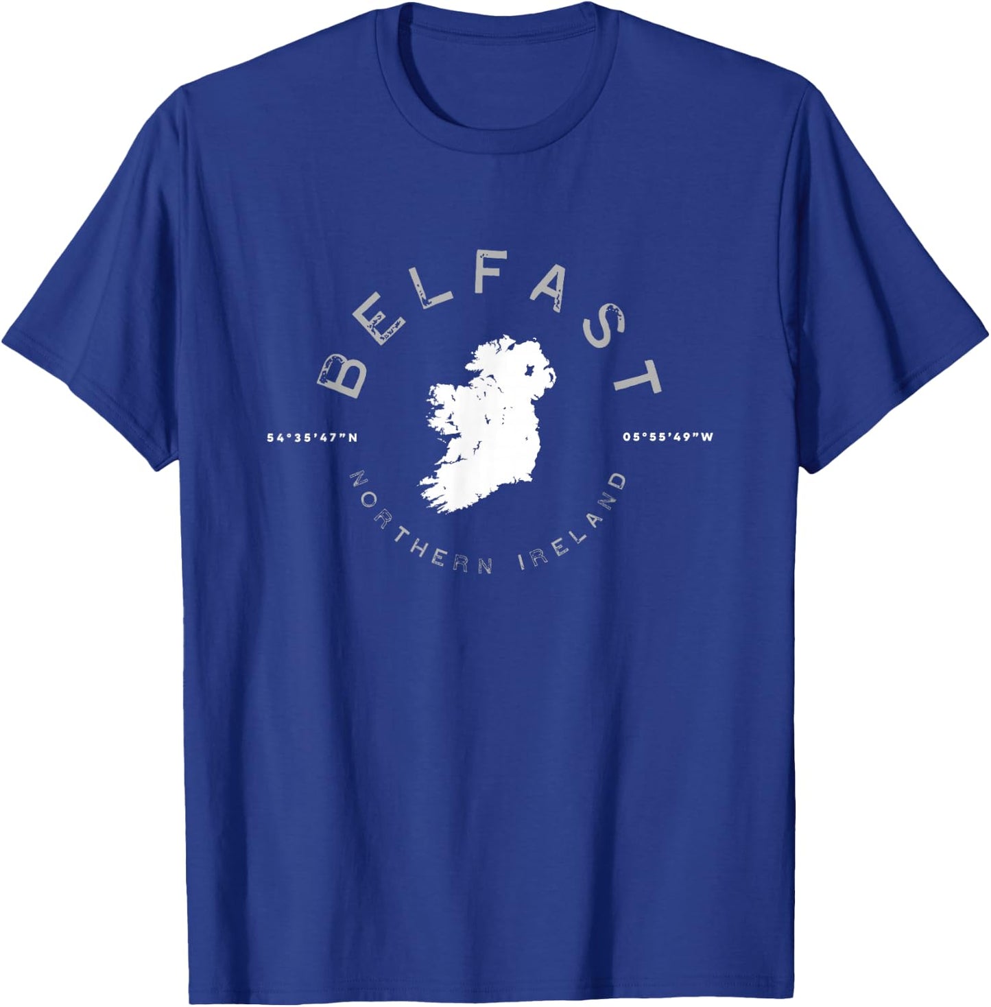 Belfast Ireland Retro Vintage Graphic T-Shirt - T-Shirt | Royal