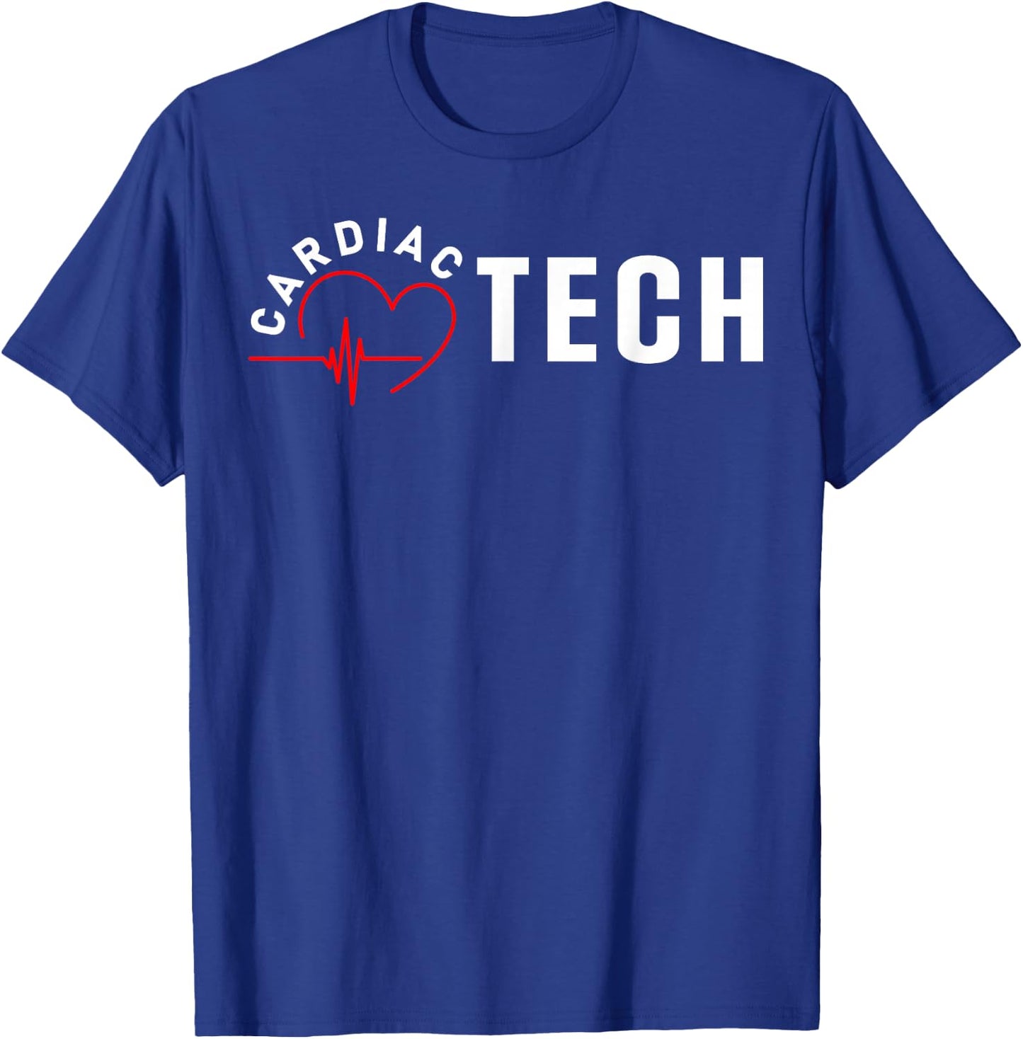 Cardiac Tech Heart T-Shirt - T-Shirt | Royal
