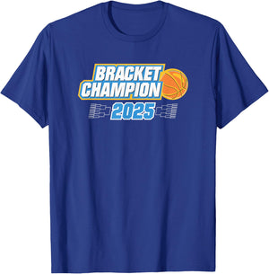 Basketball Bracket Champion 2025 T-Shirt - T-Shirt | Royal