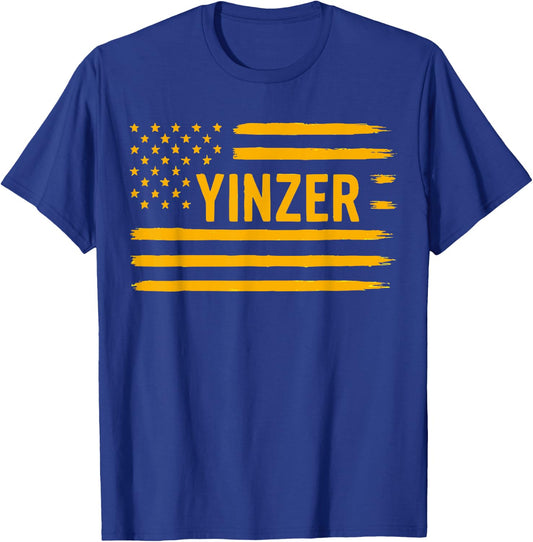 Pittsburgh 412 The Burgh Yinz Flag T-Shirt - T-Shirt | Royal