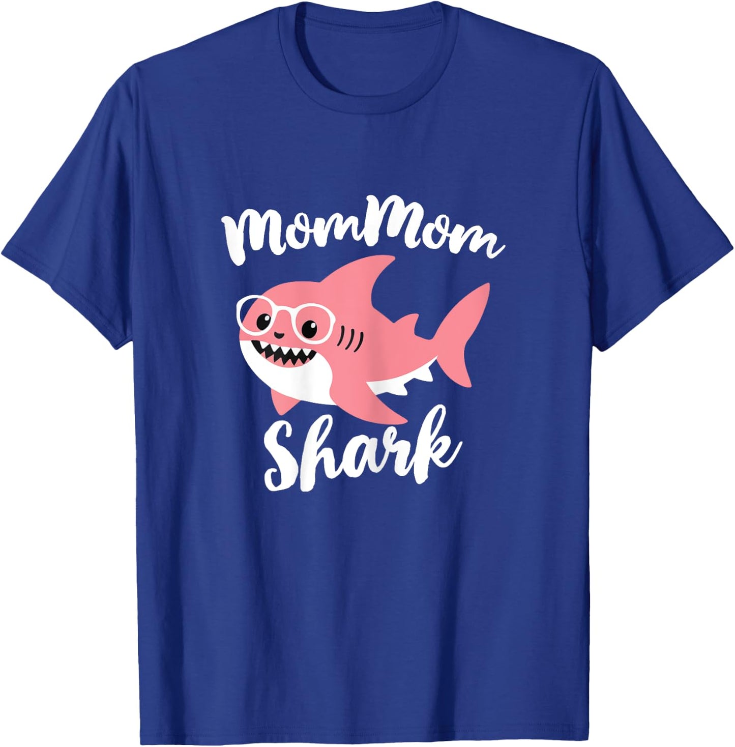 MomMom Shark Mother's Day Grandma Funny Mom-Mom T-Shirt - T-Shirt | Royal