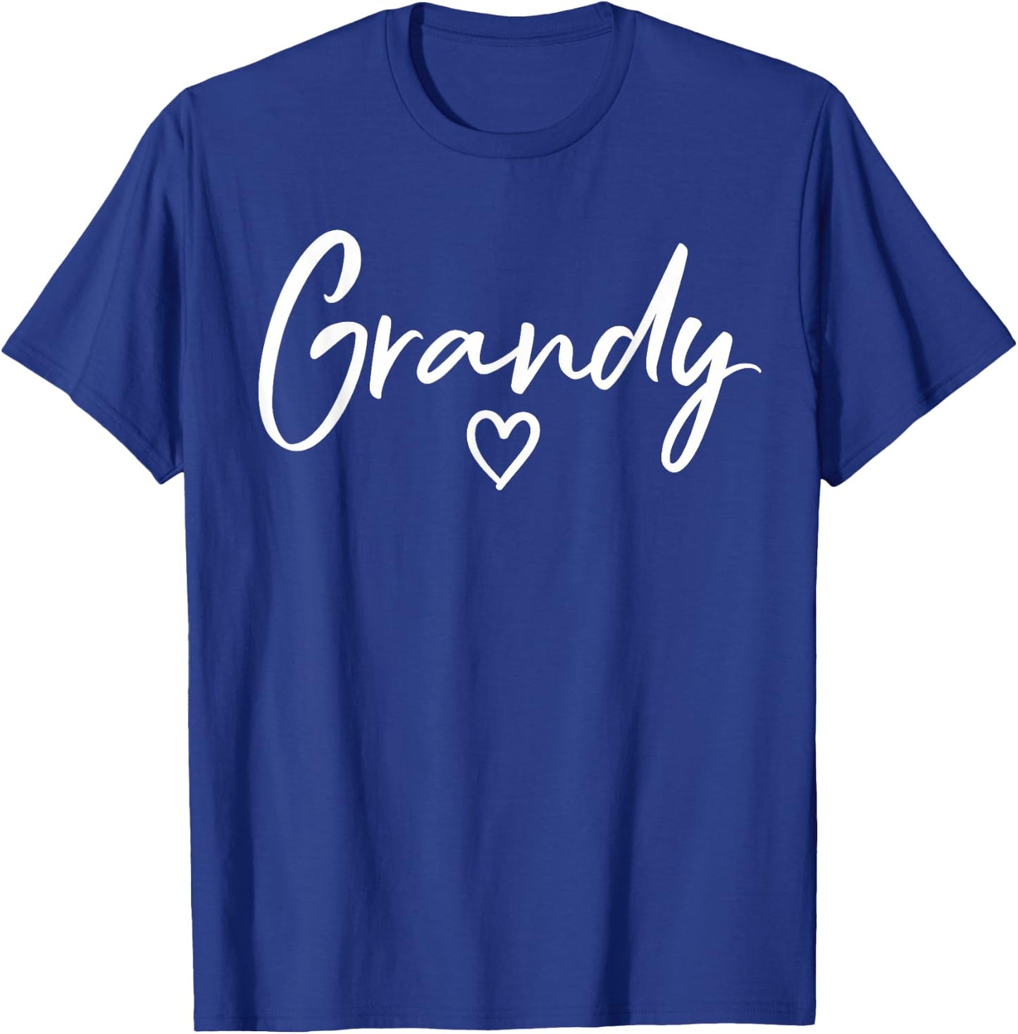 Grandy Gifts Grandma Heart Mother's Day Grandy T-Shirt - T-Shirt | Royal