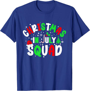 Christmas In July Squad Funny christma summer Men Women Kids T-Shirt - T-Shirt | Royal