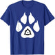 Therian Fox Paws Symbol Sign quadrobics otherkin T-Shirt - T-Shirt | Royal